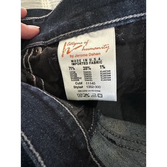 Citizens of Humanity Low-Rise Blue Straight Leg Jeans Size 26 - Picture 7 of 9